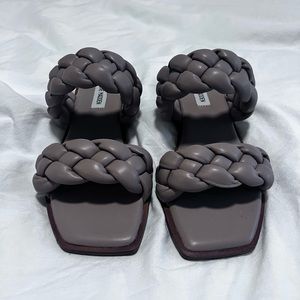 Steve Madden Purple/Grey Braided Sandals